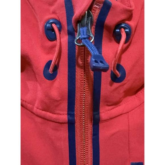 REI Jacket Womens XS Red‎ Full Zip Windbreaker Rain Resistant Hooded Zip Pockets - Picture 5 of 10
